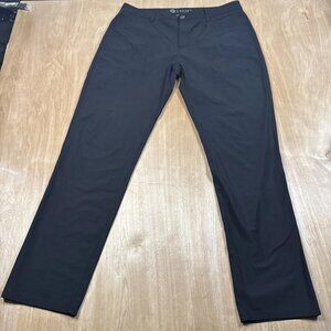 Vuori Sz 36 x 34 Meta Pants Men's V430 Black Athletic Slim Tech Stretch